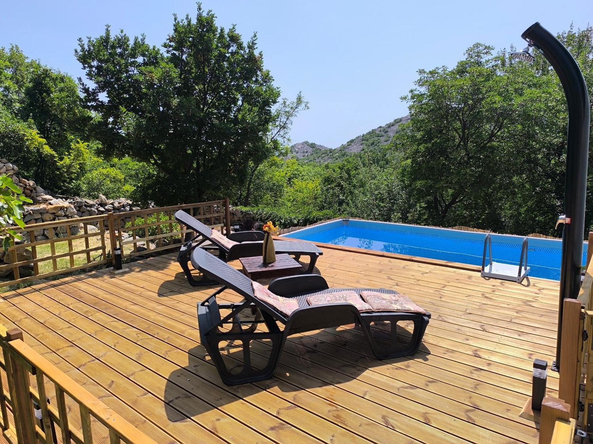 Holiday Home Lucija "" Private House With Pool "" Jablanac Exterior foto